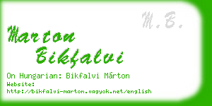 marton bikfalvi business card